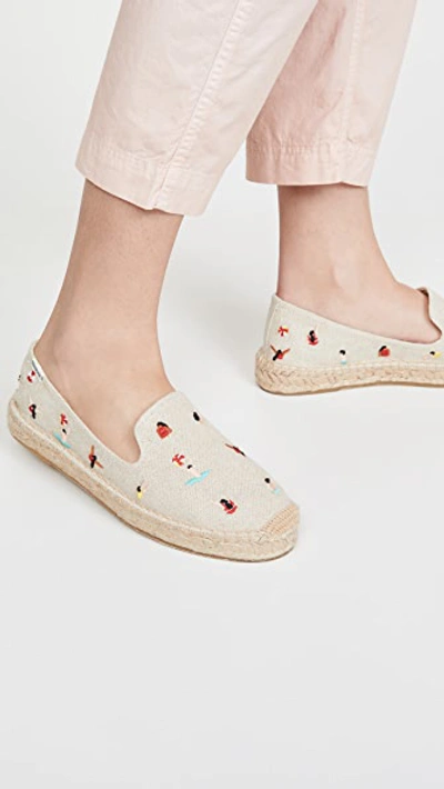 Shop Soludos Swimmers Platform Espadrilles In Sand