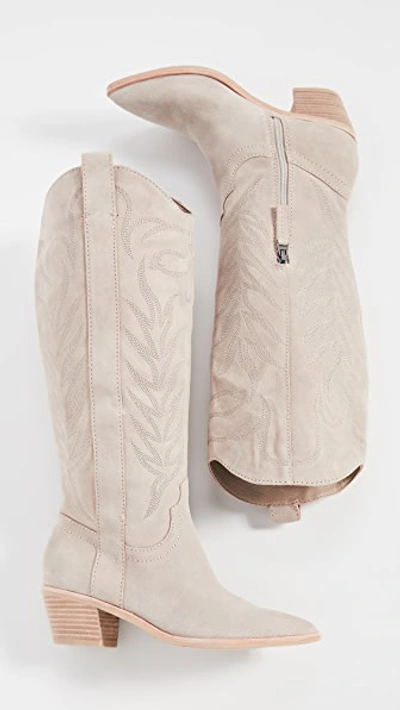 Shop Dolce Vita Solei Western Boots In Natural