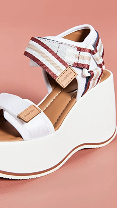See By Chlo See By Chloe Women s Yumi Platform Sandals In White