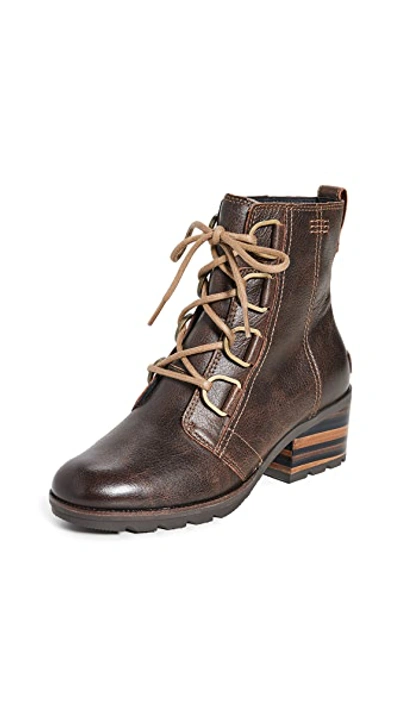 Shop Sorel Cate Lace Up Boots In Burro