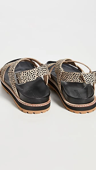 Shop Madewell Piper Lugsole Sandals In Dried Flax Multi
