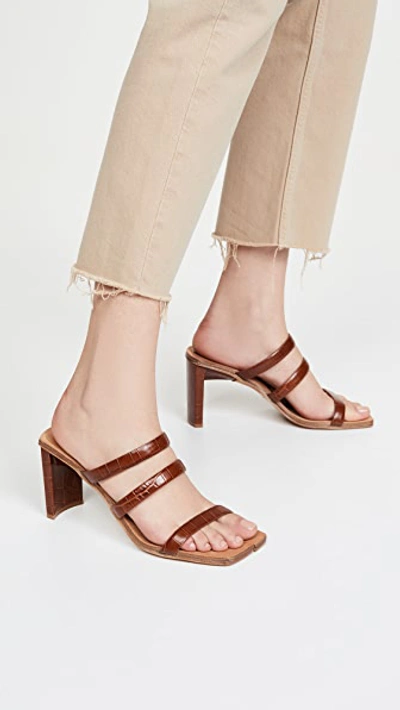 Shop Miista Joanne Clay Croc Sandals In Brown