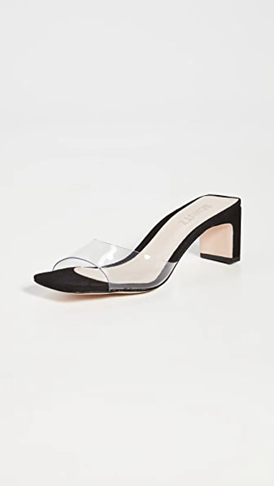 Shop Schutz Onoria Slides In Transparente/black