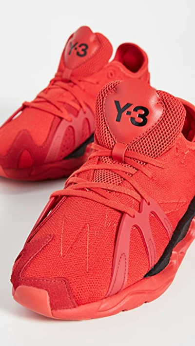 Shop Y-3 Fyw S-97 Sneakers In Red/black/red