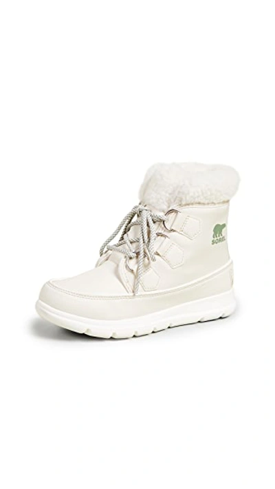 Shop Sorel Explorer Carnival Boots In Fawn/sea Salt