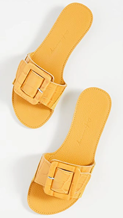 Shop Definery Loop Slides In Plain Soleil