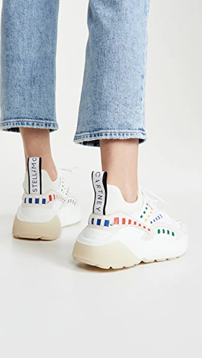 Shop Stella Mccartney Eclypse Sneakers In White/multi