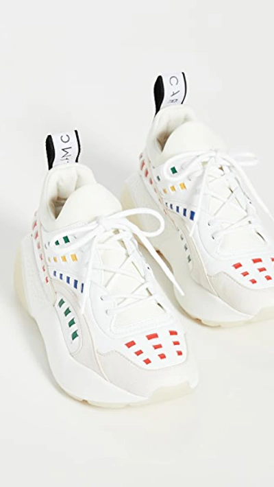 Shop Stella Mccartney Eclypse Sneakers In White/multi
