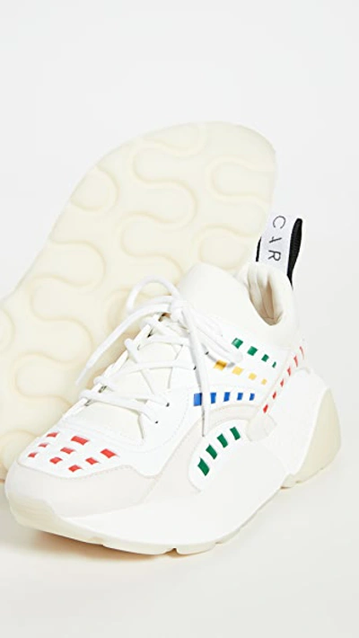 Shop Stella Mccartney Eclypse Sneakers In White/multi