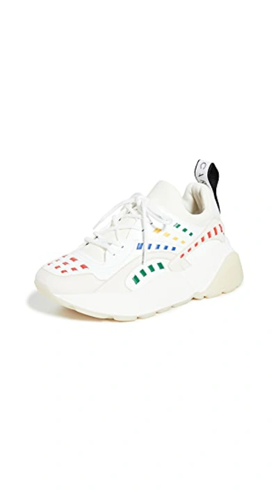 Shop Stella Mccartney Eclypse Sneakers In White/multi