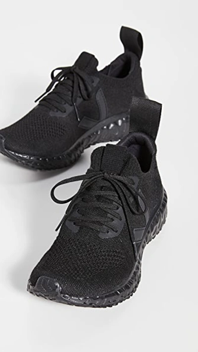 Shop Veja X Rick Owens Runner Style Sneakers In Full Black