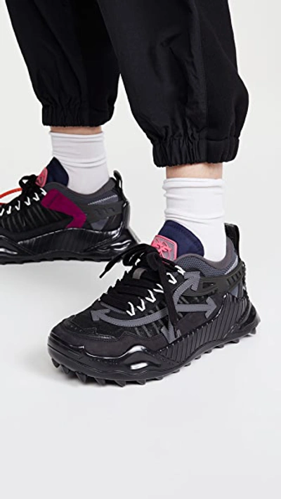 Shop Off-white Odsy-1000 Sneakers In Black/black