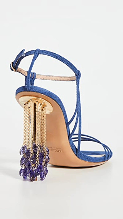 Shop Jacquemus Les Lavandes Sandals In Blue