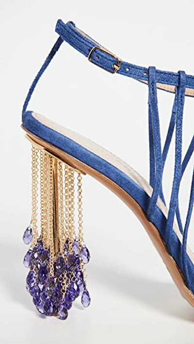 Shop Jacquemus Les Lavandes Sandals In Blue