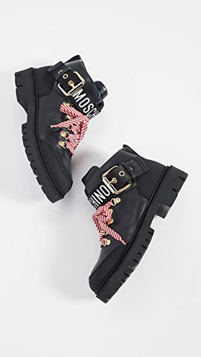 Moschino Combat Ankle Boots