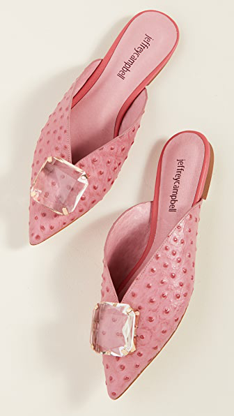 jeffrey campbell pink mules