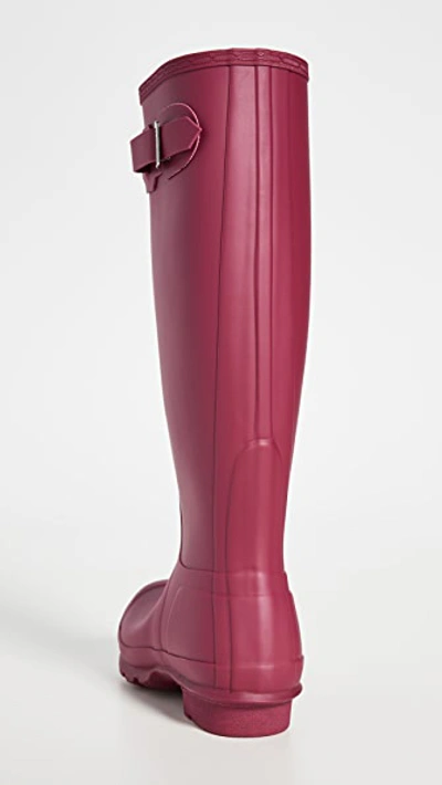 Shop Hunter Womens Original Tall Boots In Red Algae