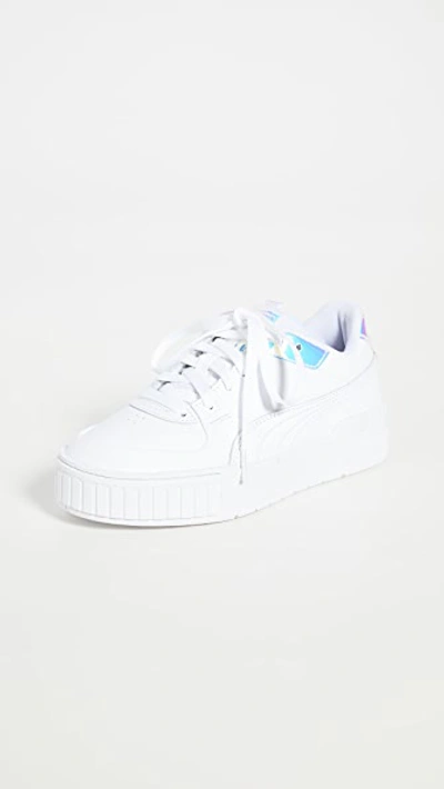 Shop Puma Cali Sport Glow Sneakers In  White