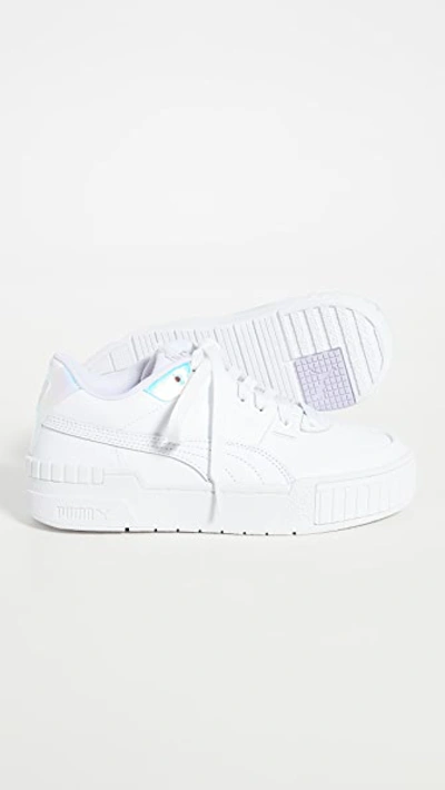 Shop Puma Cali Sport Glow Sneakers In  White