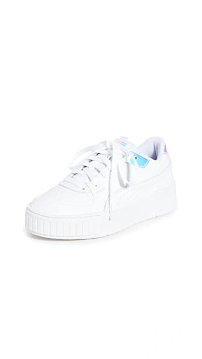 Shop Puma Cali Sport Glow Sneakers In  White