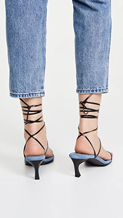 Shop Reike Nen Odd Pair Sandals In Black/water Blue