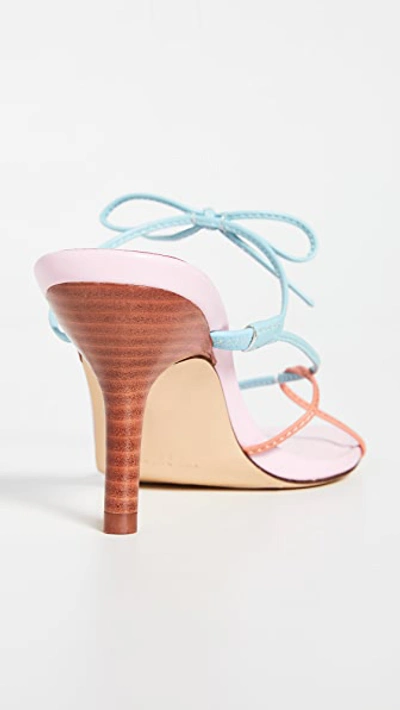 Shop Jaggar String Sandals In Sea Pink Multi