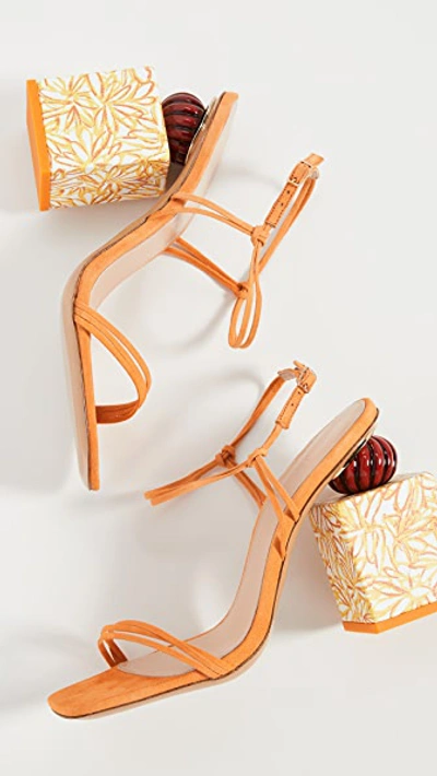 Shop Jacquemus Les Elme Sandals In Orange