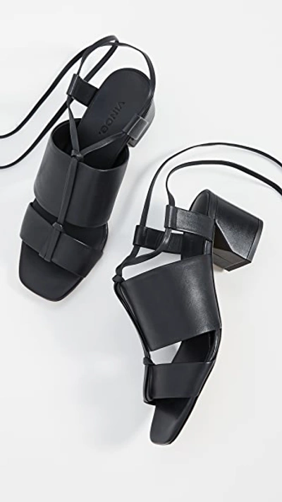 Shop Vince Dunaway Sandals In Black