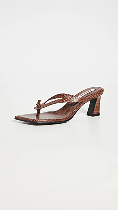 Shop Reike Nen Flip-flop Heel Sandals In Brown