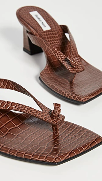 Shop Reike Nen Flip-flop Heel Sandals In Brown