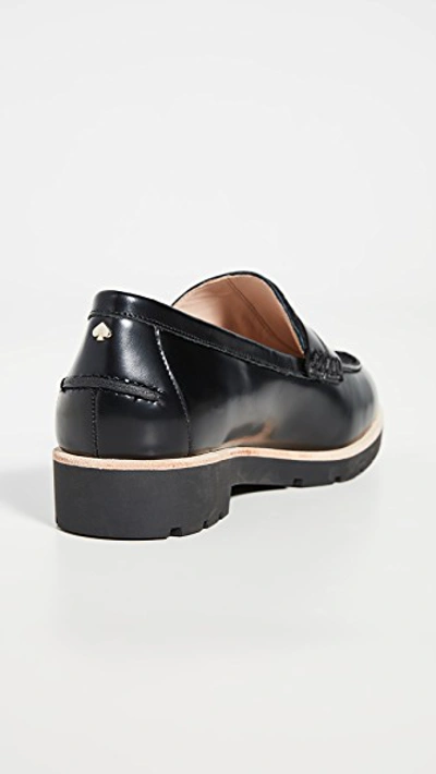 Shop Kate Spade Kimi Loafers In Black