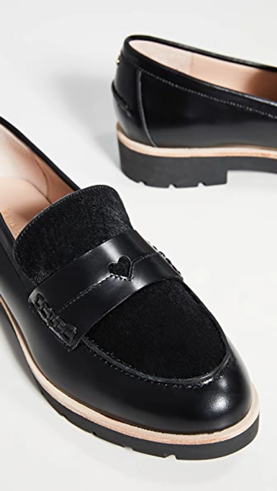 Shop Kate Spade Kimi Loafers In Black