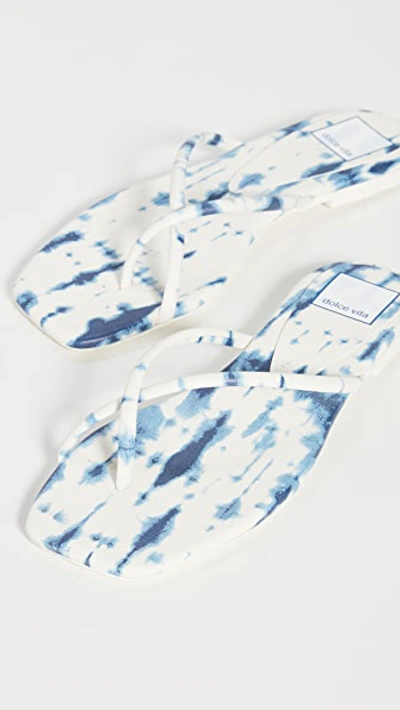 Shop Dolce Vita Lyza Flip Flops In Blue