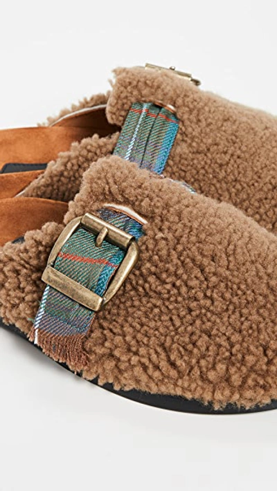 Shop Avec Modération Whistler Mules In Camel Plaid