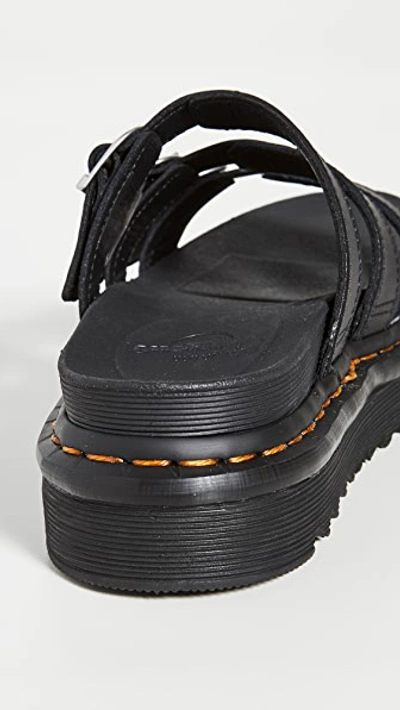 Shop Dr. Martens' Blaire Slide Sandals Black Hydro