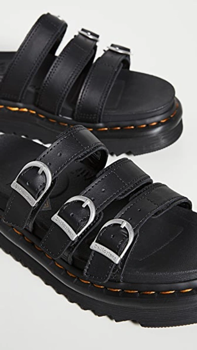 Shop Dr. Martens' Blaire Slide Sandals Black Hydro