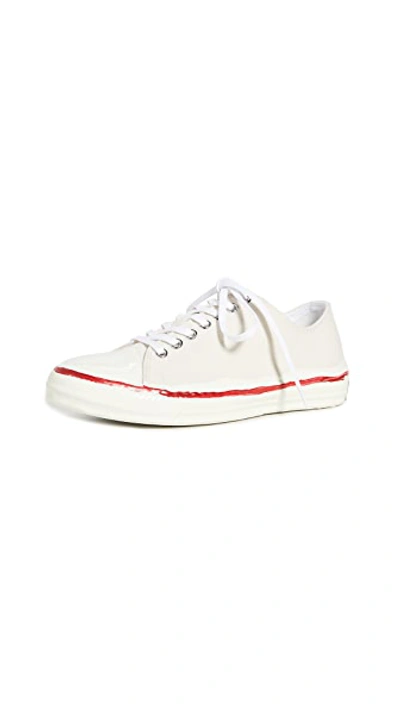 Shop Marni Low Top Sneakers In Ivory/lily White