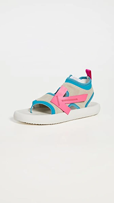 Shop Off-white Surf Slider In White/fuchsia