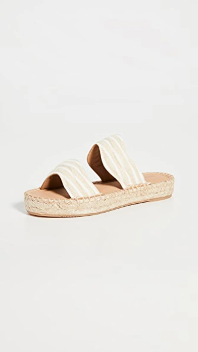 Shop Soludos Aarin Espadrille Sandals In Tan/ivory