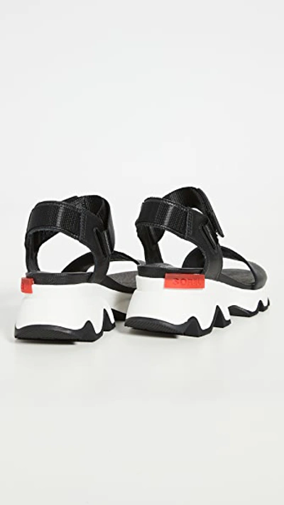 Shop Sorel Kinetic Sandals In Black