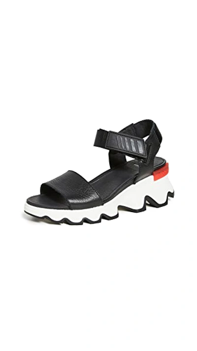 Shop Sorel Kinetic Sandals In Black