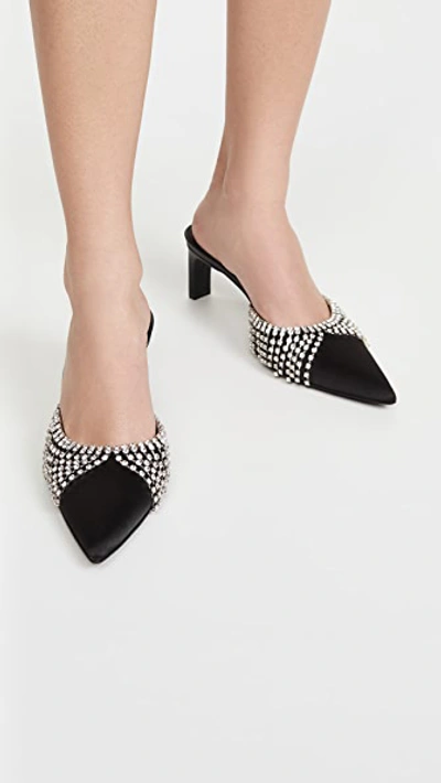 Shop Area Draped Chandelier Kitten Heels In Black