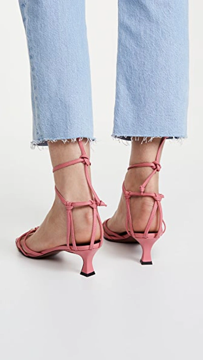 Shop Manu Atelier Lace Sandals In Rothko Pink