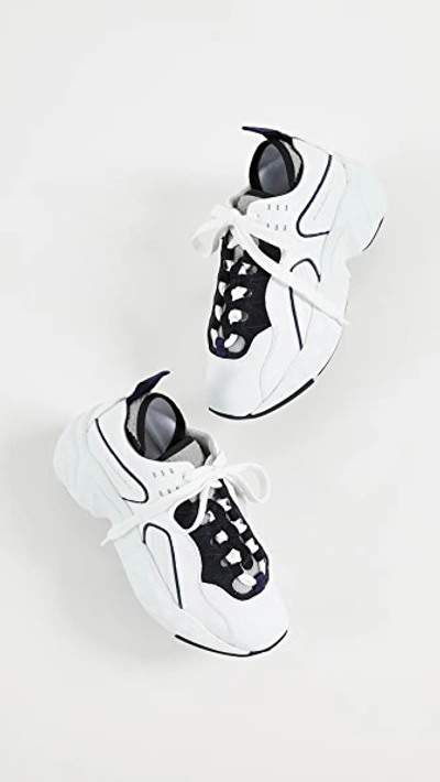 Shop Acne Studios Manhattan Sneakers In White Multi