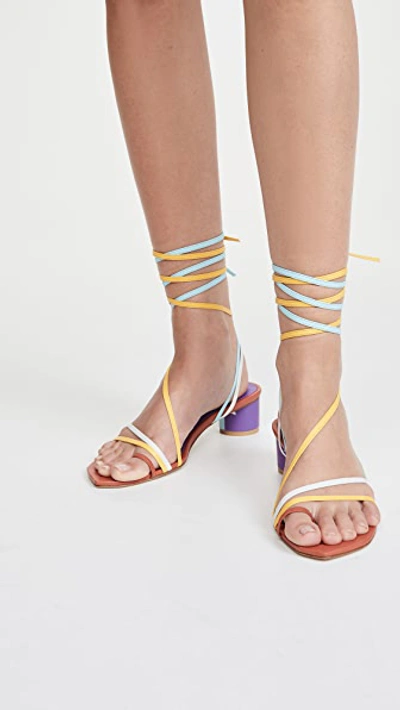 Shop The Volon B'way Sandals In Brick