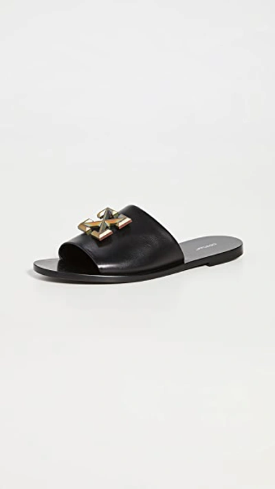 Shop Off-white Arrow Sliders In Black