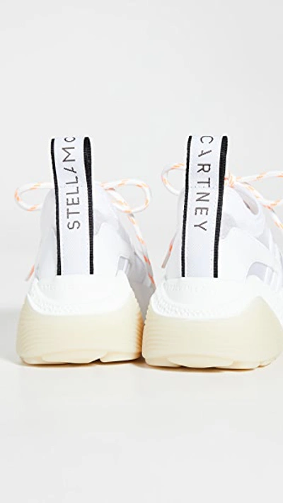 Shop Stella Mccartney Eclypse Lace Up Sneakers In White/grey