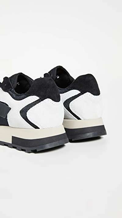 Shop Off-white Hg Runner Sneakers In White/black