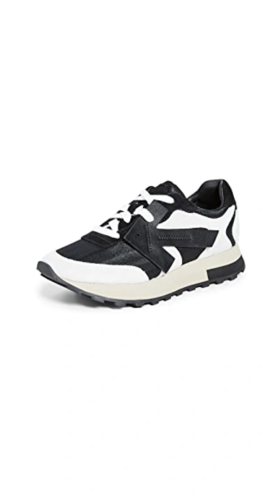 Shop Off-white Hg Runner Sneakers In White/black