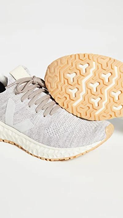Shop Veja X Rick Owens Runner Style Sneakers In Wool Beige
